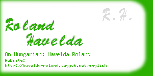 roland havelda business card